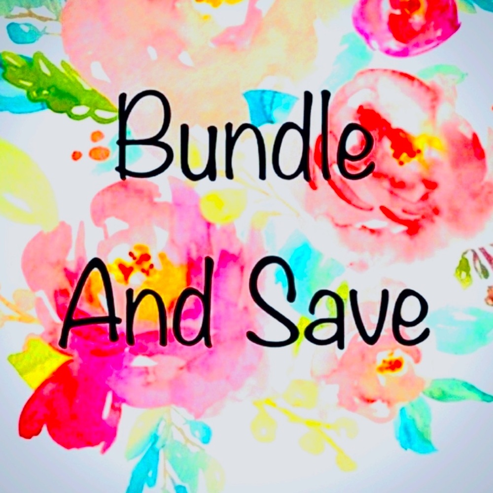 Bundle at least 3 items and get a great deal and free shipping!
